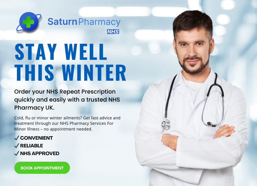 Saturn Pharmacy Logo