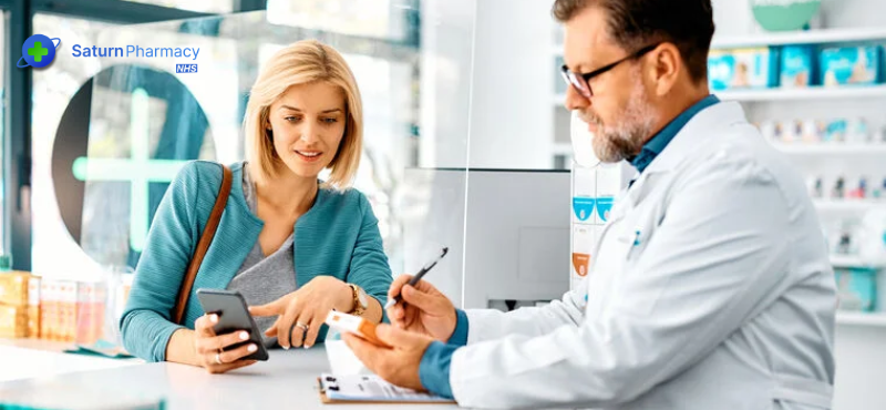 NHS repeat prescription service at Saturn Pharmacy Mitcham Lane