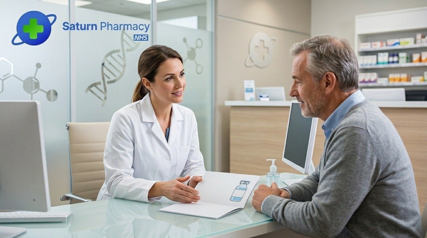 NHS pharmacy UK — Saturn Pharmacy on Mitcham Lane serving local patients